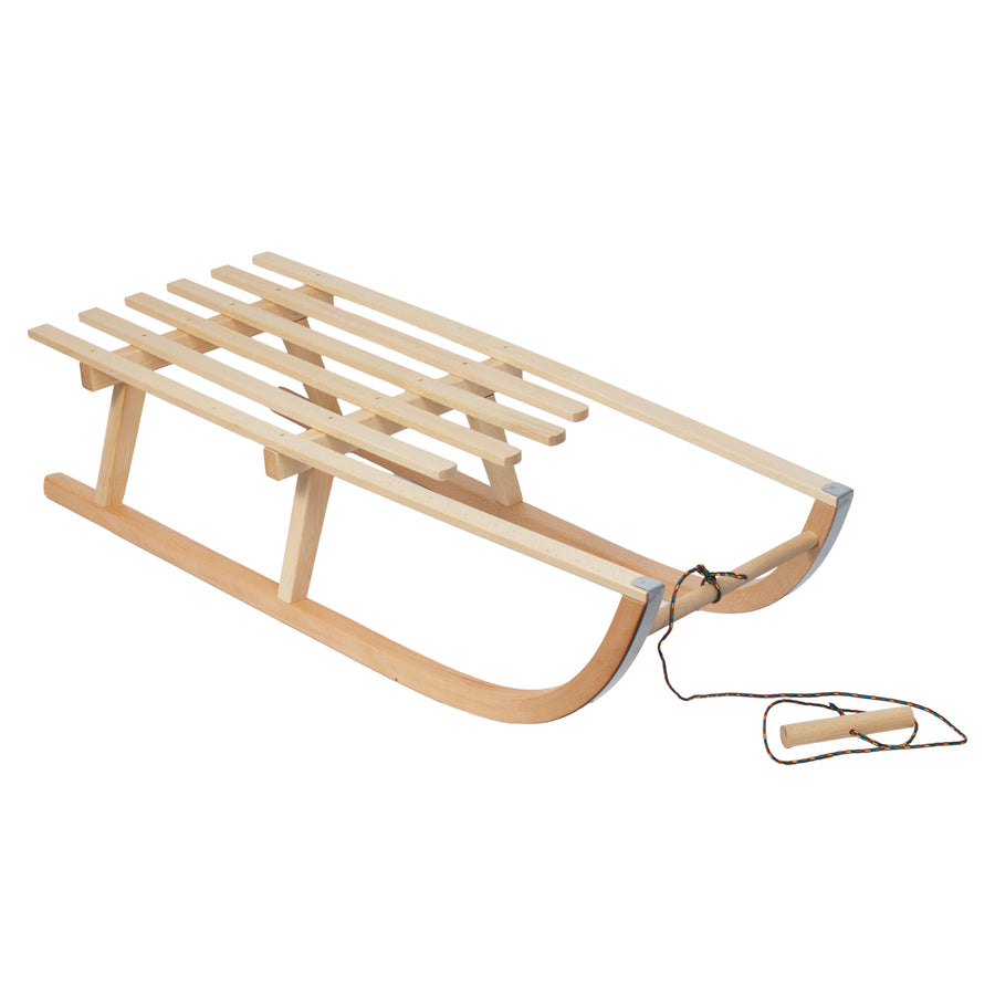Trineo de madera GreenBlue, clásico, con cuerda, hasta 100 kg, GB153