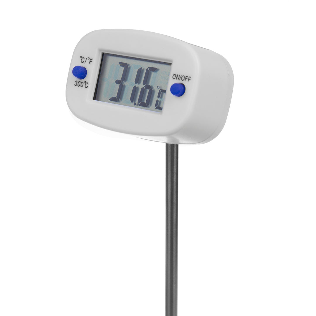 Termómetro/sonda para alimentos, VerdeAzul, longitud de la sonda 15 cm, rango de temperatura -50°C a +300°C., precisión 0,1°C, GB382, 3 piezas