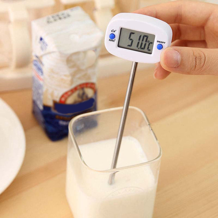 Termómetro/sonda para alimentos, VerdeAzul, longitud de la sonda 15 cm, rango de temperatura -50°C a +300°C., precisión 0,1°C, GB382, 3 piezas