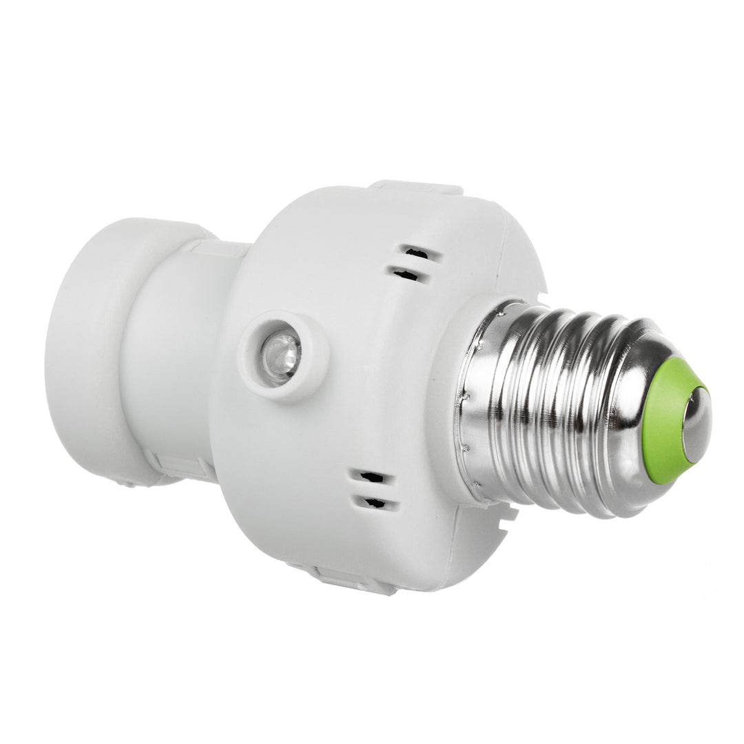 Portabombillas Maclean, E27, máx. 100W, con sensor crepuscular, temporizador, blanco, MCE21W, 4 piezas