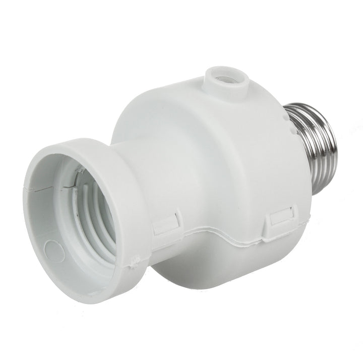 Portabombillas Maclean, E27, máx. 100W, con sensor crepuscular, temporizador, blanco, MCE21W, 4 piezas
