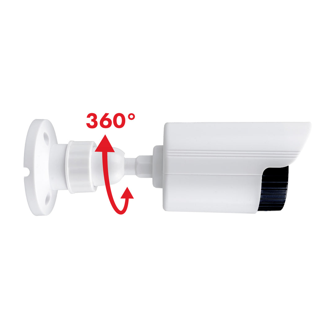 Cámara tubular falsa, diodos IR LED, blanca, alimentación 2xAA (no incluidas), ABS, IR1800 W
