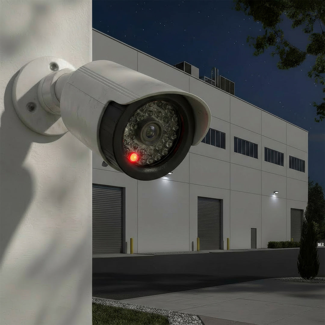 Cámara tubular falsa, diodos IR LED, blanca, alimentación 2xAA (no incluidas), ABS, IR1800 W