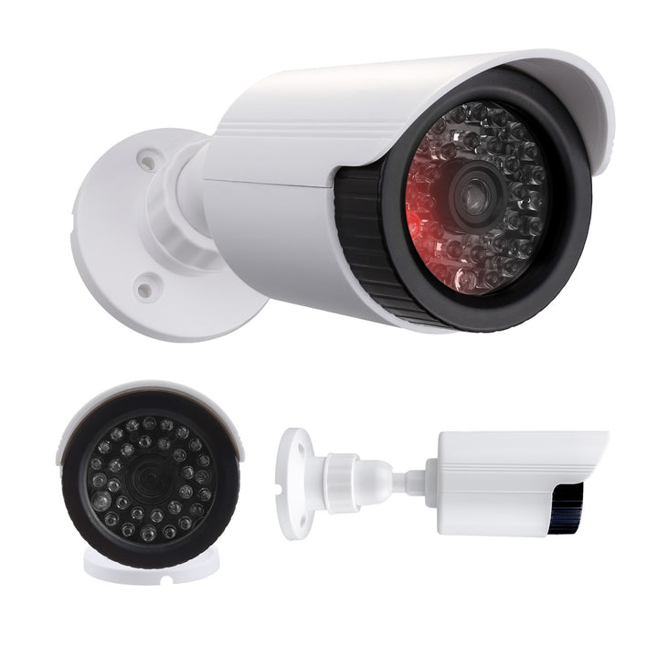 Cámara tubular falsa, diodos IR LED, blanca, alimentación 2xAA (no incluidas), ABS, IR1800 W