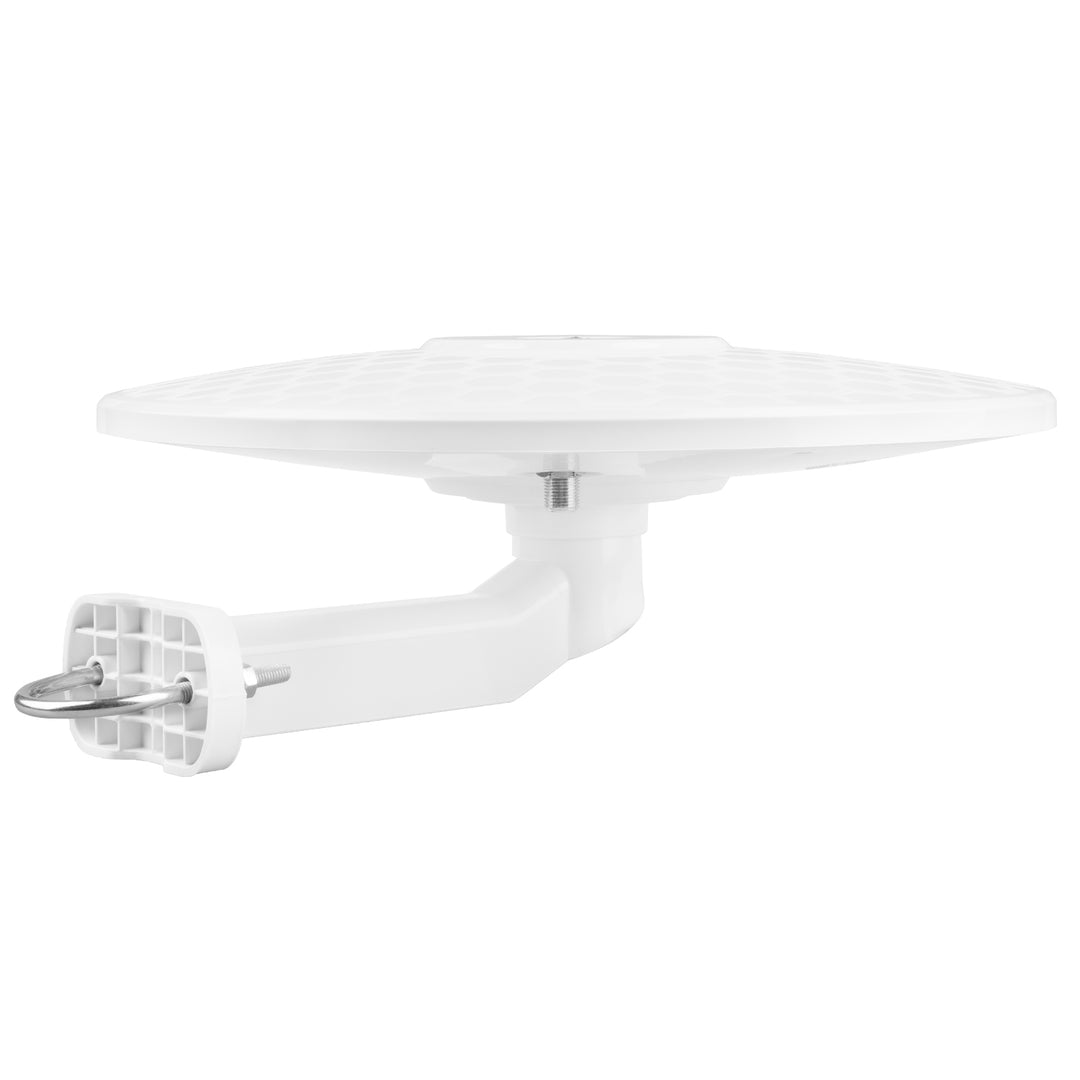 Antena omnidireccional Maclean DVB-T/T2 HEVC, activa, camper, fijación central por cable, MCTV-104