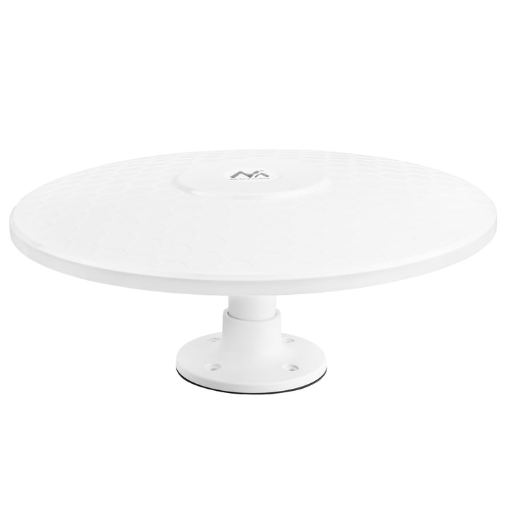 Antena omnidireccional Maclean DVB-T/T2 HEVC, activa, camper, fijación central por cable, MCTV-104