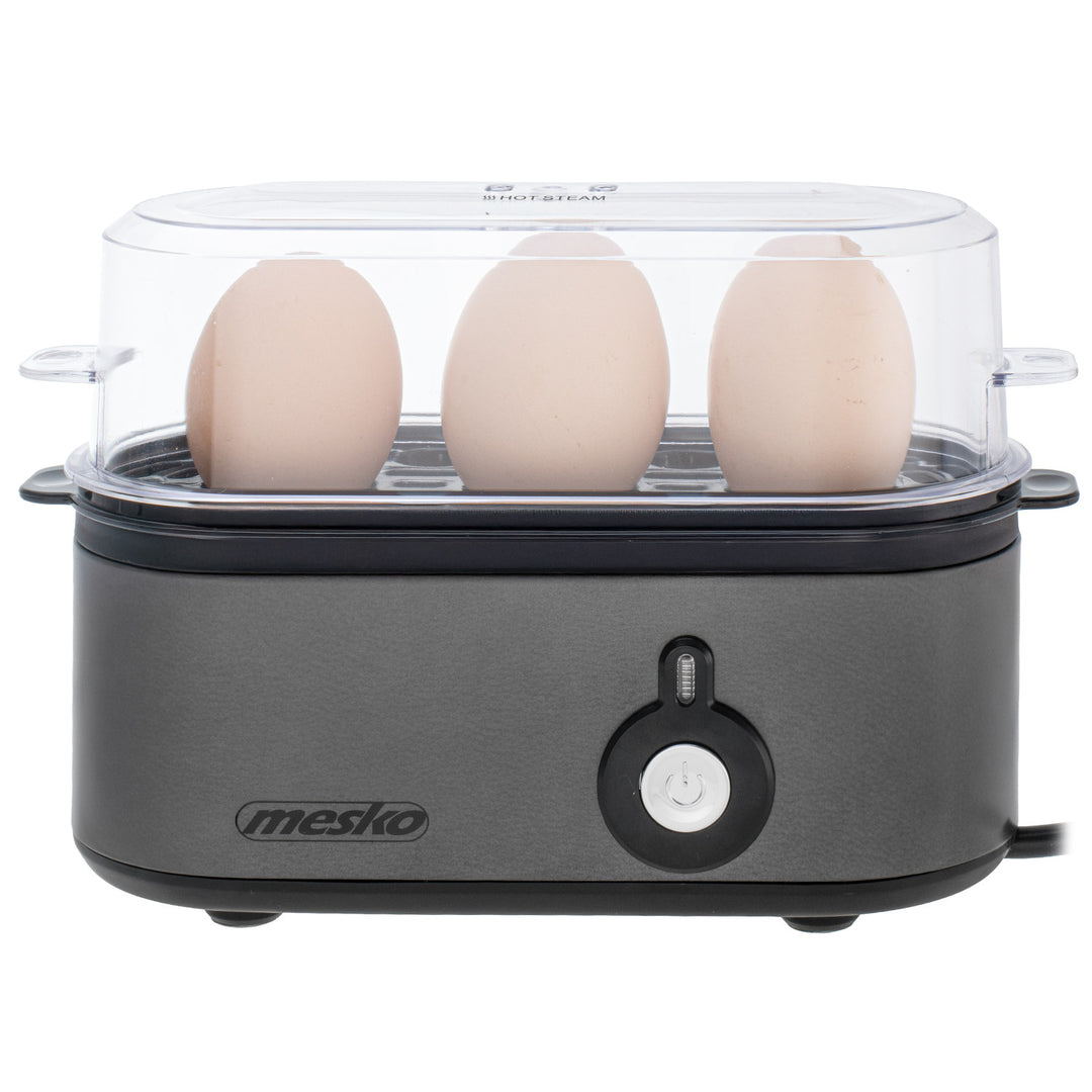 Cocedor de huevos Mesko para 3 huevos, potencia 210W, fase de cocción seleccionable, indicador luminoso, MS 4485