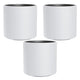 Maceta HEOS resistente a heladas, blanca, con inserto, capacidad 31L, mate, DBHER470, 3 piezas