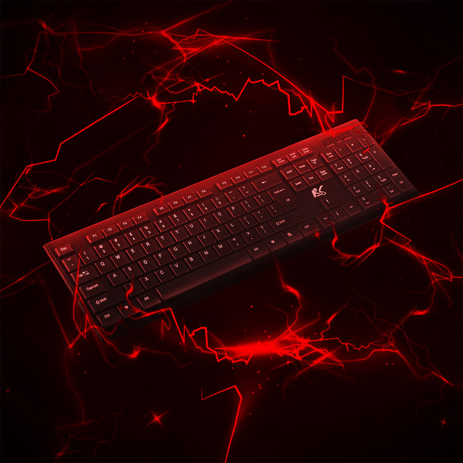Teclado + ratón inalámbricos COMBO NanoRS, RS580 + 2 pilas alcalinas AAA Varta Industrial