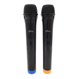 Dos micrófonos inalámbricos con receptor USB para altavoz con función karaoke, Mediatech MT395