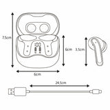 Auriculares inalámbricos Audiocore, ANC híbrido, ENC, 6 micrófonos, estuche de carga, Tuya, AC591 PRO