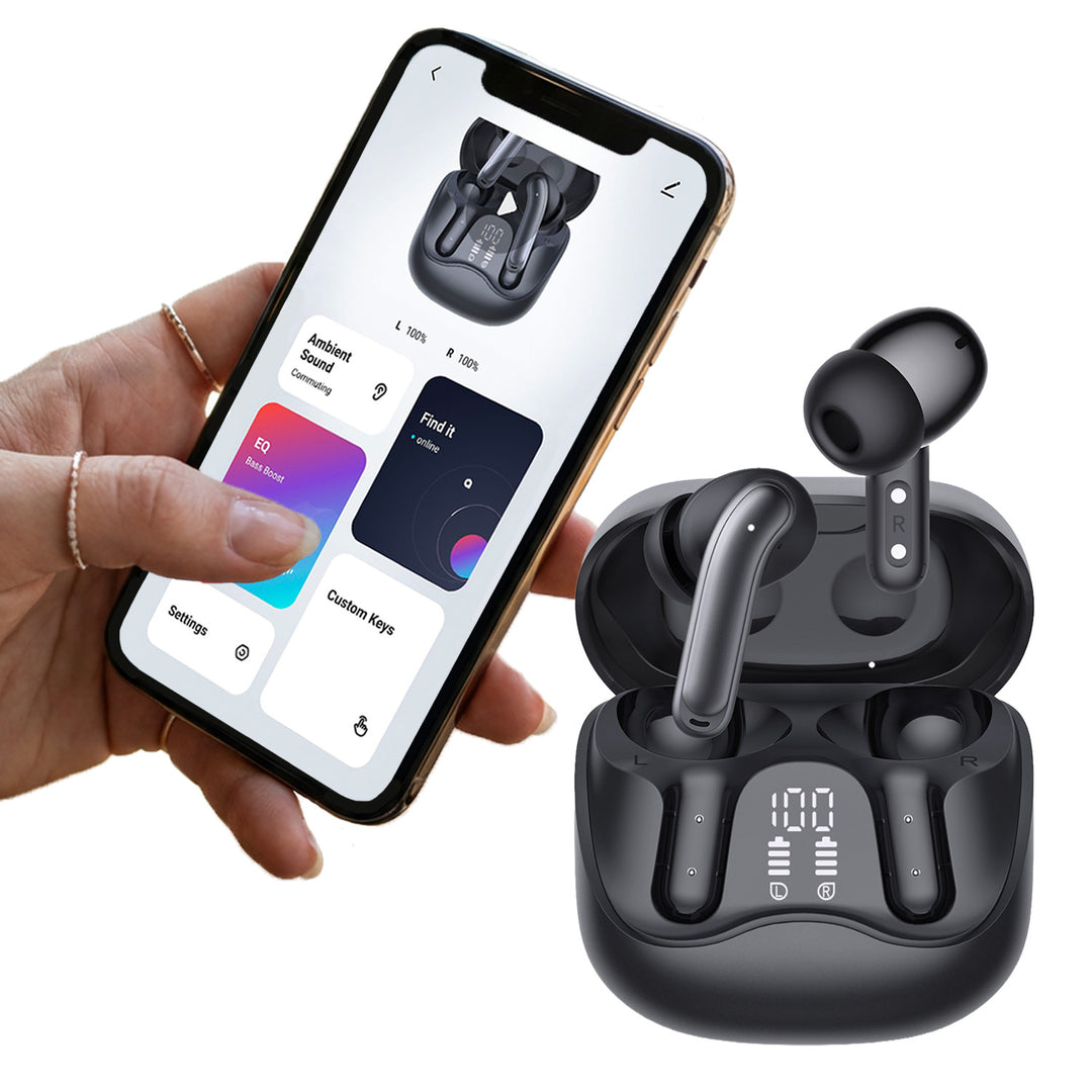 Auriculares inalámbricos Audiocore, híbridos ANC, ENC, 6 micrófonos, estuche de carga, Tuya, AC591 PRO