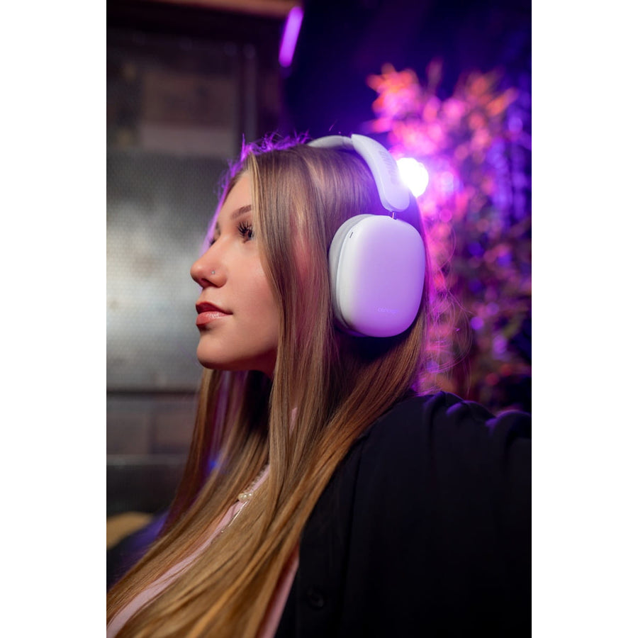 Auriculares intrauditivos inalámbricos Concept SoundJoy, hasta 70 horas de reproducción, Bluetooth 5.4, carga rápida, cancelación activa del ruido hasta 33 dB, blanco, HS4061