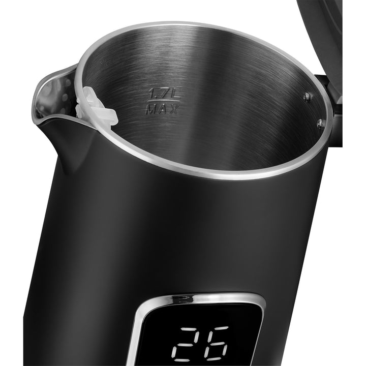 Concept RK3385 Hervidor eléctrico, 1,7L, control de temperatura, pantalla LED, superficie Cool touch, indicador de nivel de agua