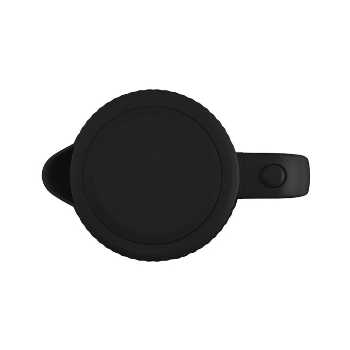 Concept RK2391 Hervidor eléctrico de plástico, 1,7L, diseño estriado, triple sistema de seguridad, filtro de sedimentos, indicador de nivel de agua, negro