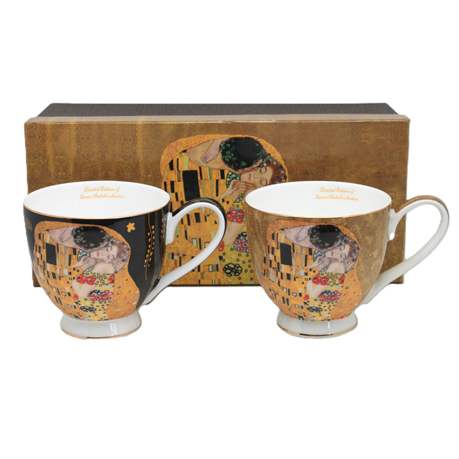 Jumbo Gustav Klimt Kiss tazas 2 piezas, Reina Isabel