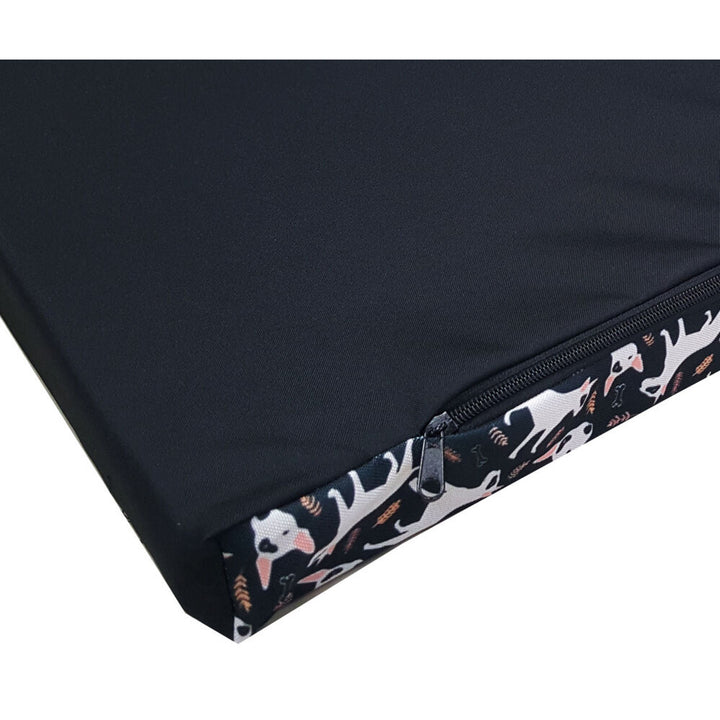 Bertoni XL perro colchón cama, espuma, cubierta impermeable, Bullteriers patrón, EE146