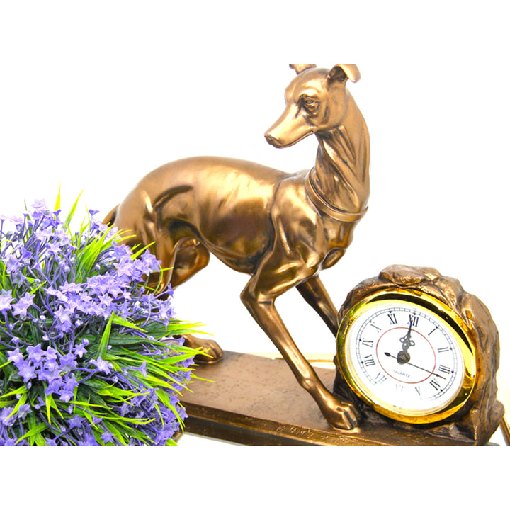 Figurita de perro, Cuadro, Reloj, Escultura decorativa de bronce, Reina Isabel