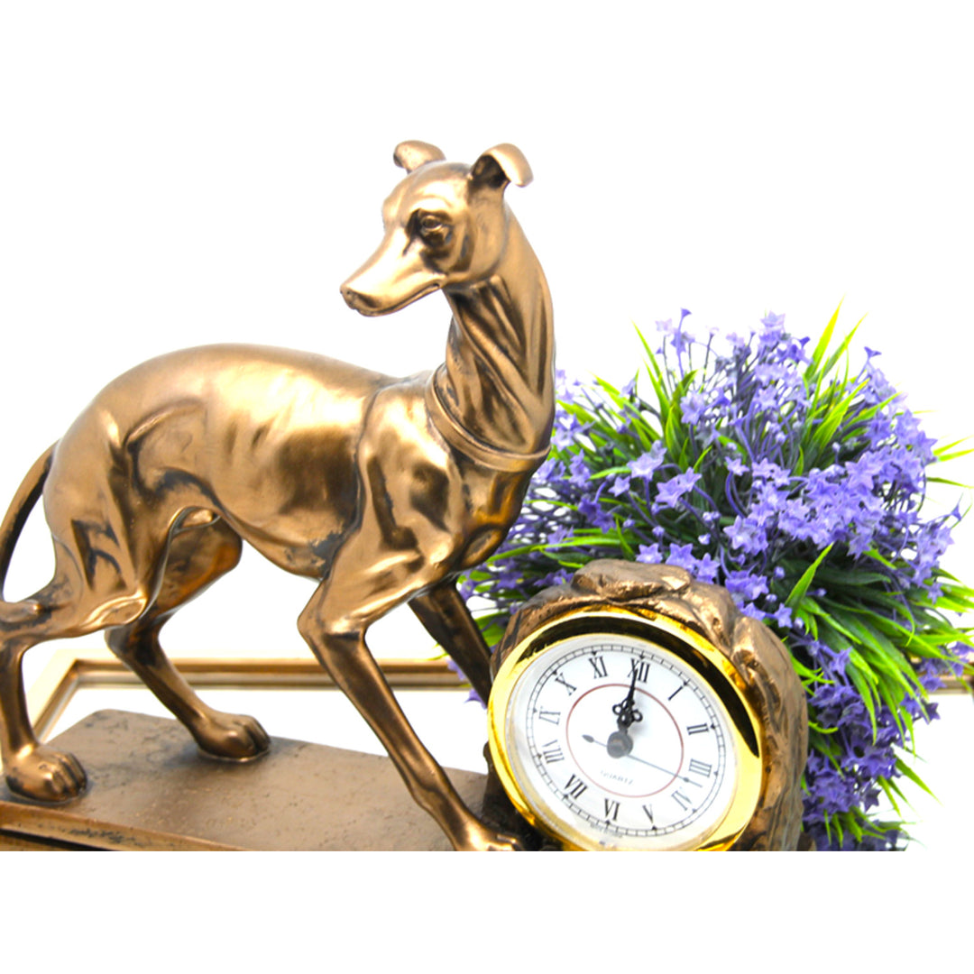 Figurita de perro, Cuadro, Reloj, Escultura decorativa de bronce, Reina Isabel
