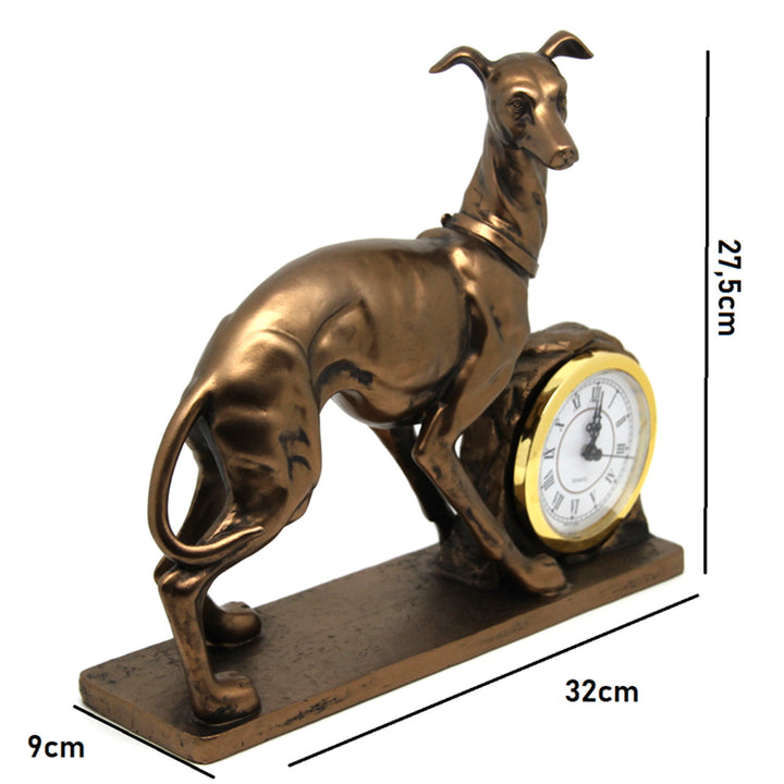 Figurita de perro, Cuadro, Reloj, Escultura decorativa de bronce, Reina Isabel