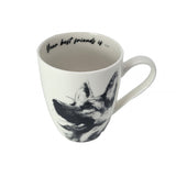 Taza de porcelana Reina Isabel, Pastor alemán, 350ml, Q1-05232
