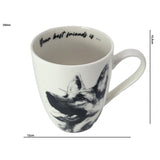 Taza de porcelana Reina Isabel, Pastor alemán, 350ml, Q1-05232