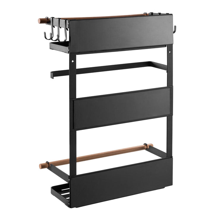 Estante magnético Maclean para frigorífico/lavadora, negro, 12 kg máx., MC-910, 4 piezas