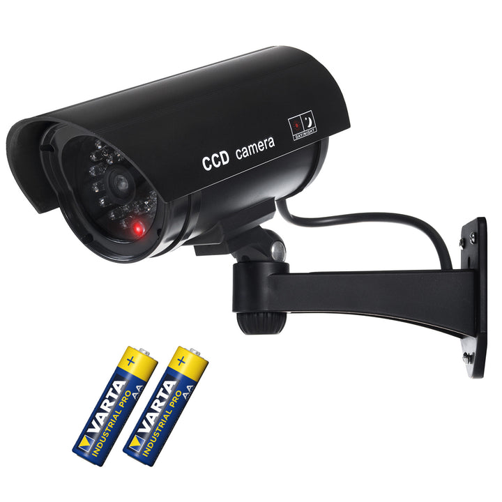 Cámara simulada con LED intermitente IR1100 B IR externo + 2 pilas Varta Industrial AA