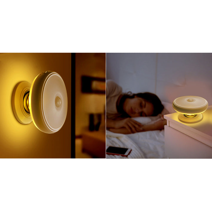 Lámpara LED con sensor de movimiento Maclean, imán, luz de fondo, modos de luz: continua, sensor PIR, 3xAA, MCE223 + 3 pilas Varta Industrial