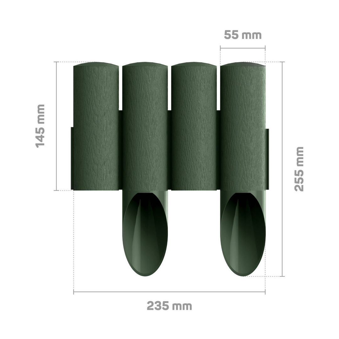 Cellfast jardín empalizada Estándar 4 verde, 4 paquetes