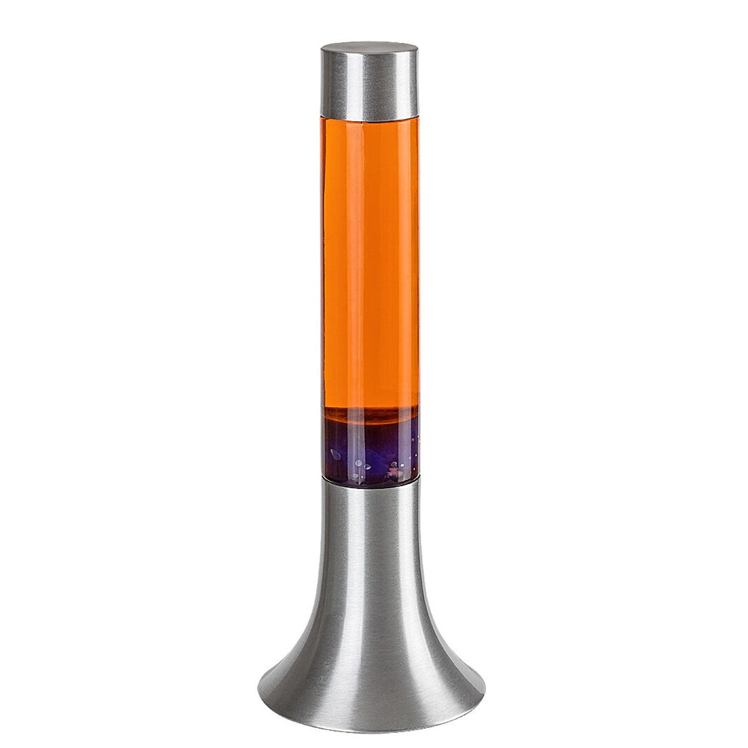 Lámpara de lava LED Rabalux, 25W, 3000 K, naranja, Poppilol