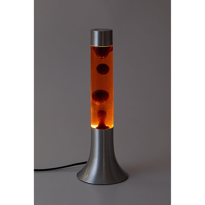 Lámpara de lava LED Rabalux, 25W, 3000 K, naranja, Poppilol