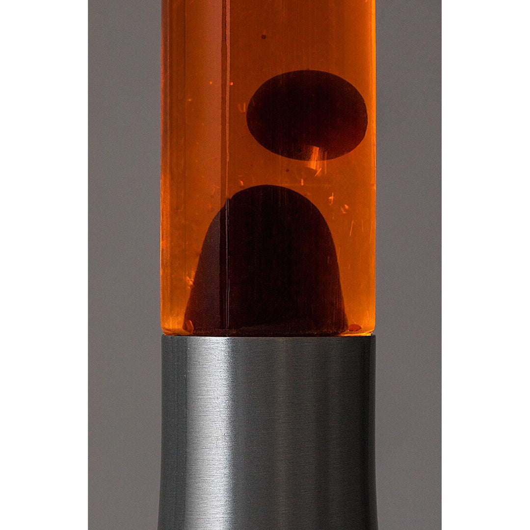 Lámpara de lava LED Rabalux, 25W, 3000 K, naranja, Poppilol