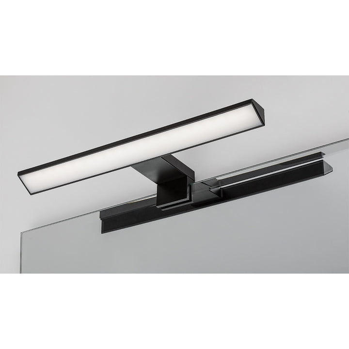 Rabalux lámpara de baño, potencia 6W, blanco natural 4000K, IP44. negro, Loric