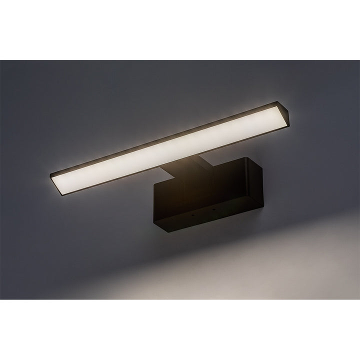 Rabalux lámpara de baño, potencia 6W, blanco natural 4000K, IP44. negro, Loric