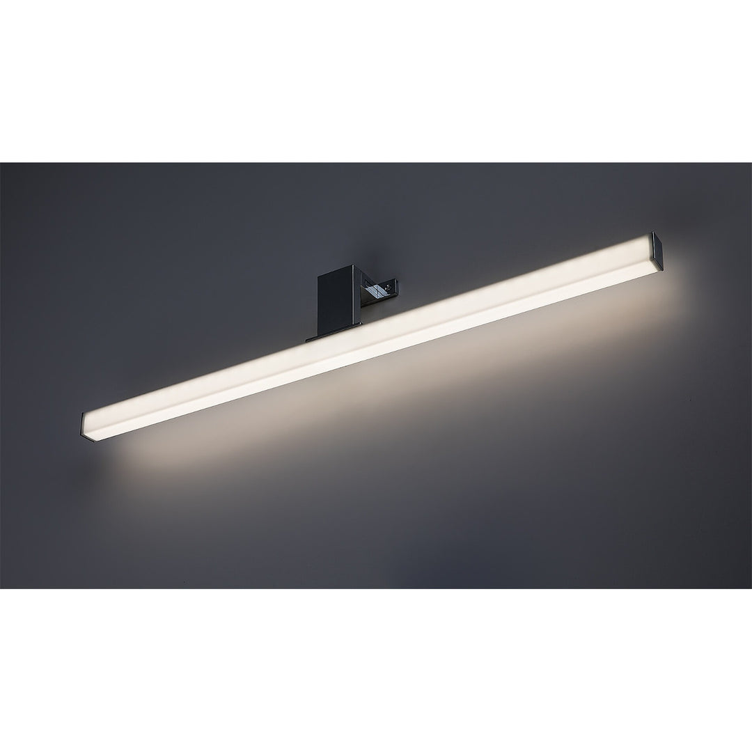 Lámpara de baño Rabalux, potencia 9 W, blanco natural 4000 K, IP44, cromada, Oliro