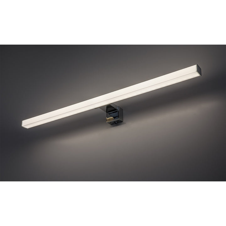 Lámpara de baño Rabalux, potencia 9 W, blanco natural 4000 K, IP44, cromada, Oliro