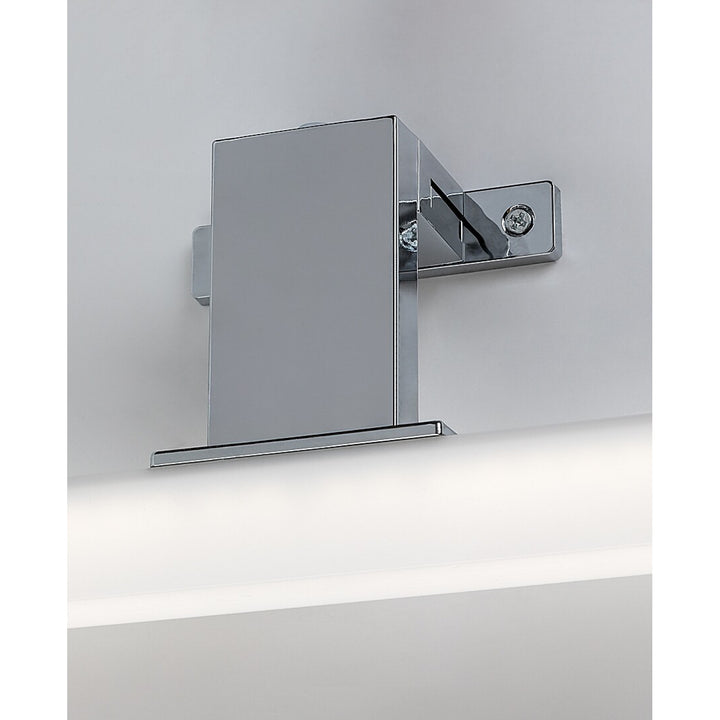 Lámpara de baño Rabalux, potencia 9 W, blanco natural 4000 K, IP44, cromada, Oliro