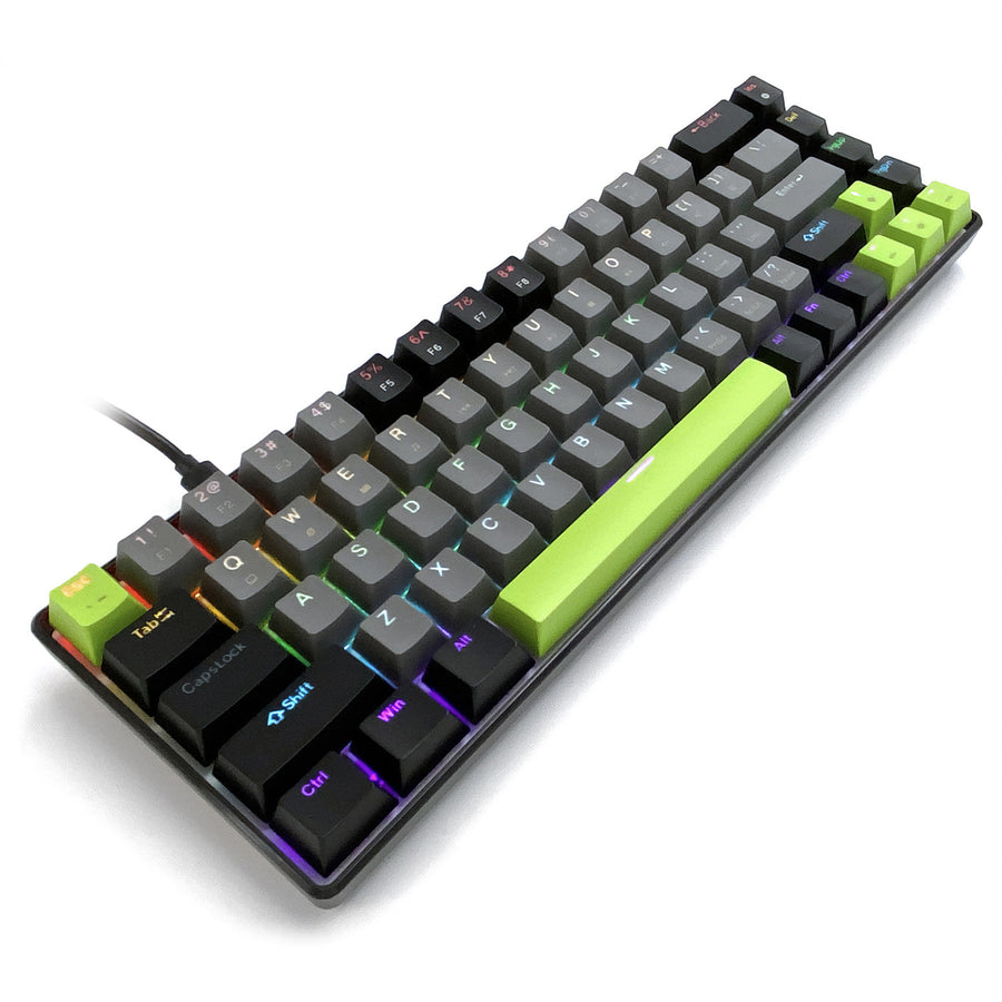 Teclado mecánico 60% RED CORE MX60 MT1260, iluminación de teclas, Mediatech