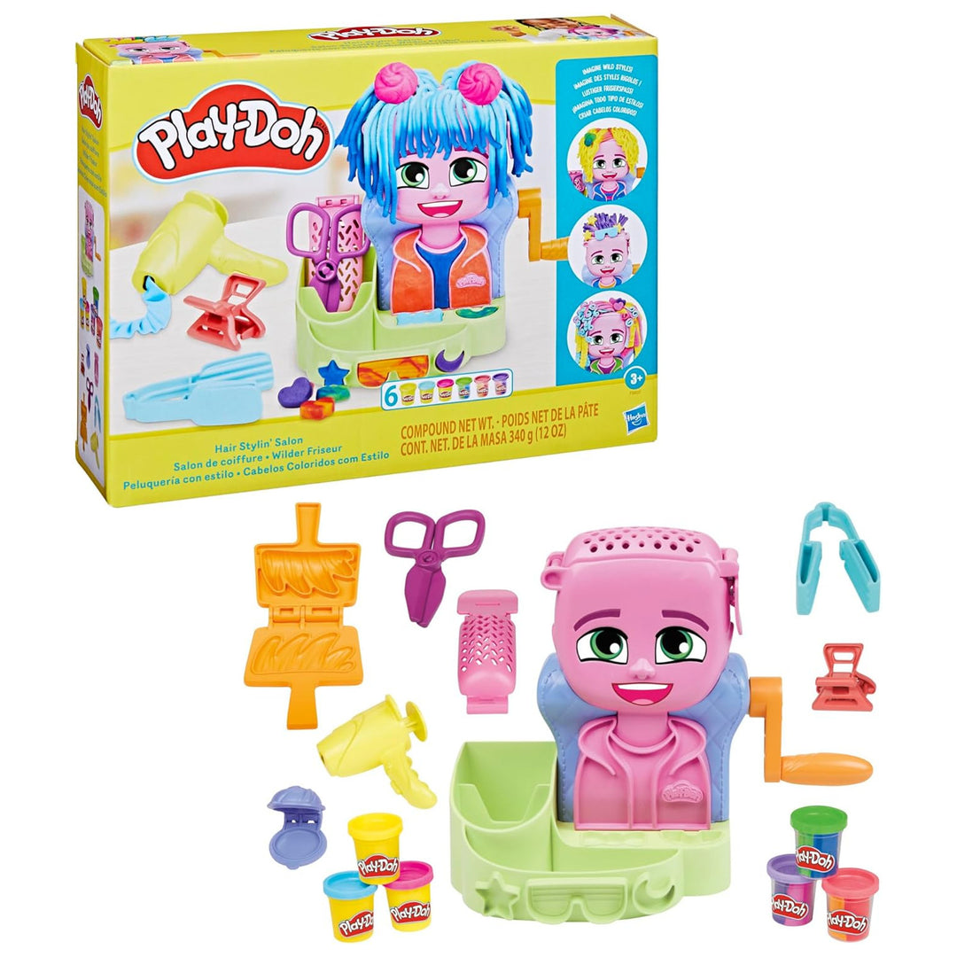 Peluquería Play-Doh, juguete creativo, pastryoline, F8807