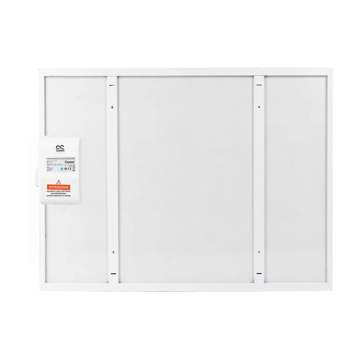 Calefactor por infrarrojos Cronos, 500W, blanco, antialérgico, ultrafino, superficie mate, calienta hasta 14m2, Synthelith PRO CRP-500TWP Blanco