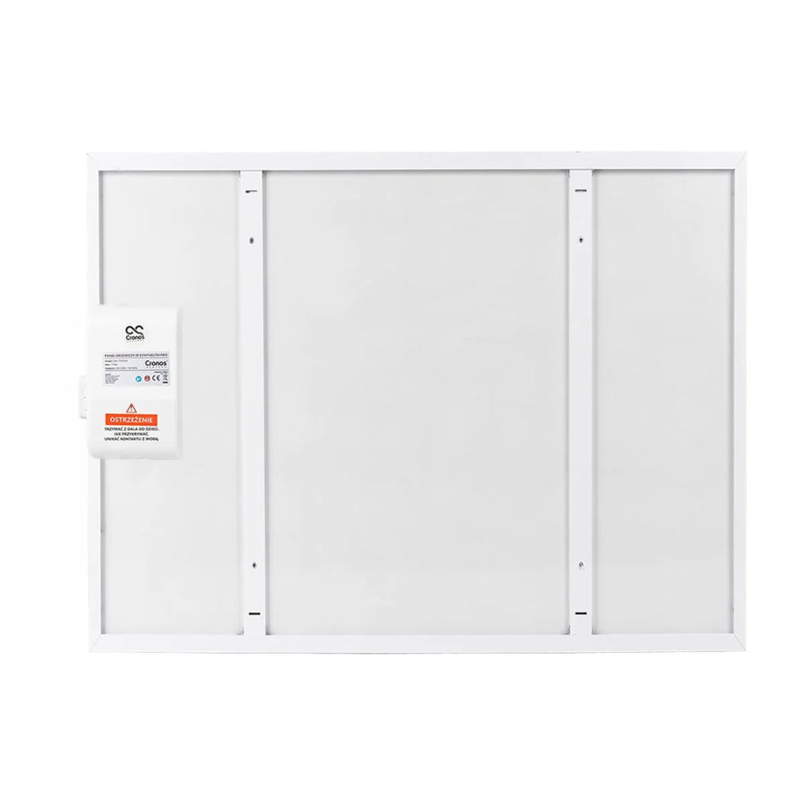 Calefactor por infrarrojos Cronos, 500W, blanco, antialérgico, ultrafino, superficie mate, calienta hasta 14m2, Synthelith PRO CRP-500TWP Blanco