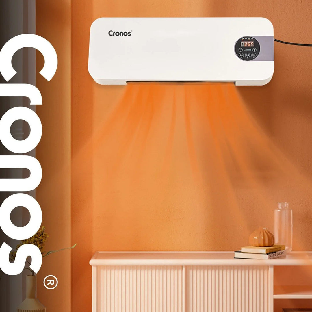 Cortina de aire ventilada Cronos, 1500W, bajo consumo, gran ángulo de descarga, mando a distancia, HFH-201