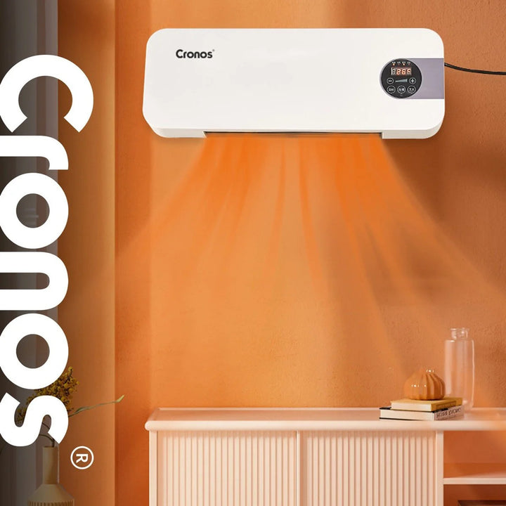 Cortina de aire ventilada Cronos, 1500W, bajo consumo, gran ángulo de descarga, mando a distancia, HFH-201