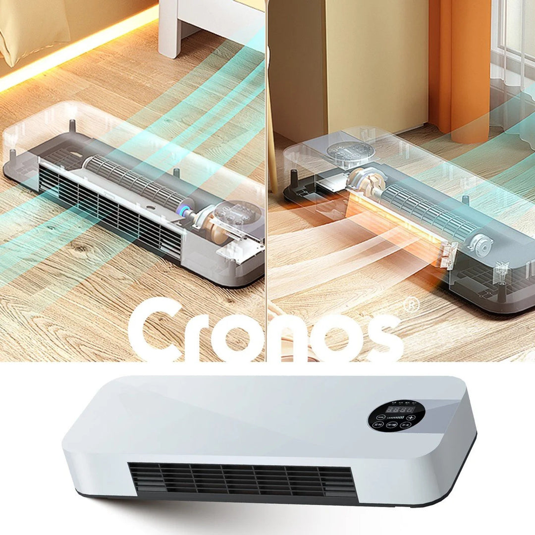 Cortina de aire ventilada Cronos, 1500W, bajo consumo, gran ángulo de descarga, mando a distancia, HFH-201
