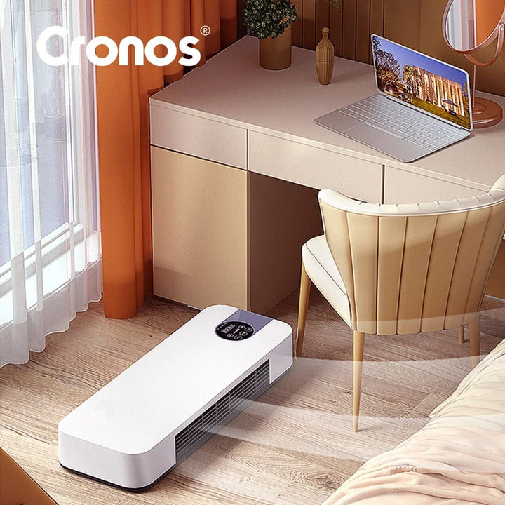 Cortina de aire ventilada Cronos, 1500W, bajo consumo, gran ángulo de descarga, mando a distancia, HFH-201