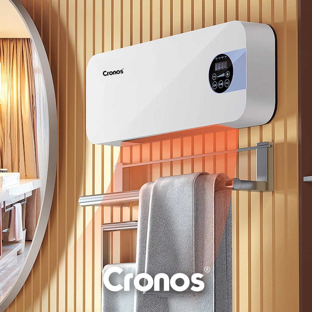 Cortina de aire ventilada Cronos, 1500W, bajo consumo, gran ángulo de descarga, mando a distancia, HFH-201