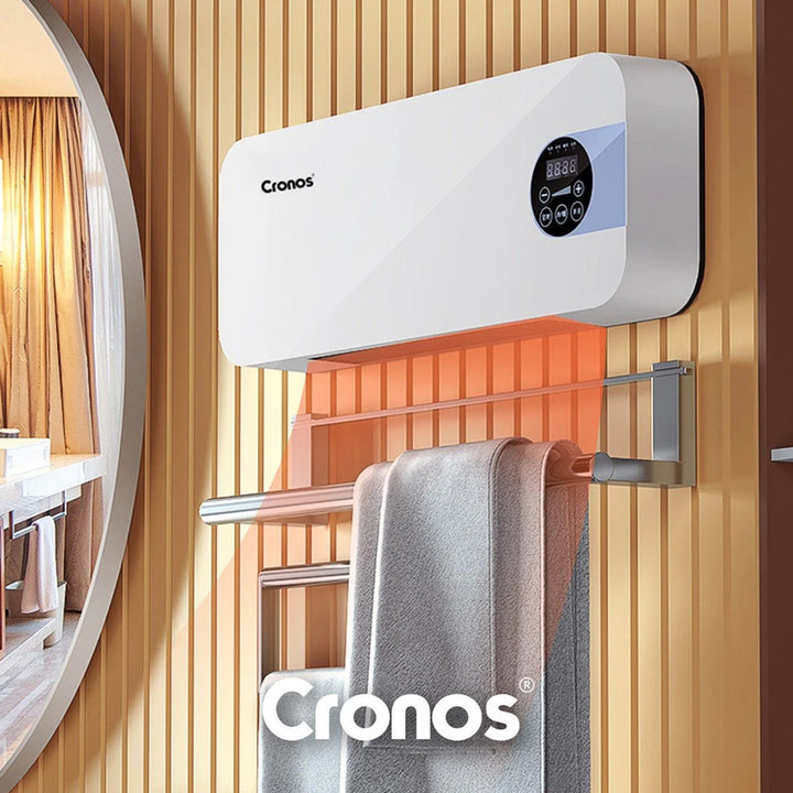Cortina de aire ventilada Cronos, 1500W, bajo consumo, gran ángulo de descarga, mando a distancia, HFH-201