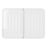 Contenedor de doble tapa Plast Team Home Box Flex 15L, tapa plegable, clips de seguridad, transparente, 23010800