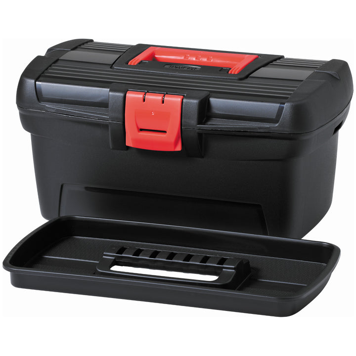 Caja de herramientas Curver, organizador con compartimentos, negro, Herobox Basic 13'' 221694